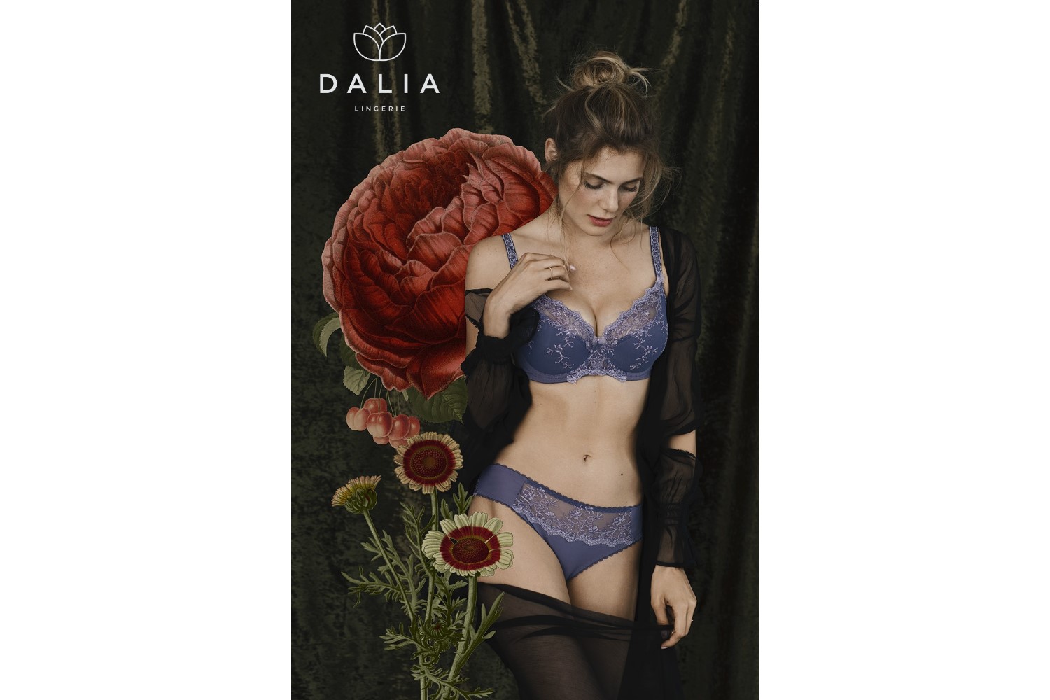 Dalia Lingerie, jesień-zima 2018, Collection: Maja Madej / Dalia Lingerie, Photo: Aleksandra Zaborowska / Papert Pictures, Photographer's assistant: Dave Raw, Retouch: Katarzyna Kędroń, Illustrations: Aleksandra Morawiak, Model: Aleksandra Kowal / Model Plus, MUA: Vika May, Hair: Adam Szaro,  Style: Robert Losyk, Production: Korporacja Stylu